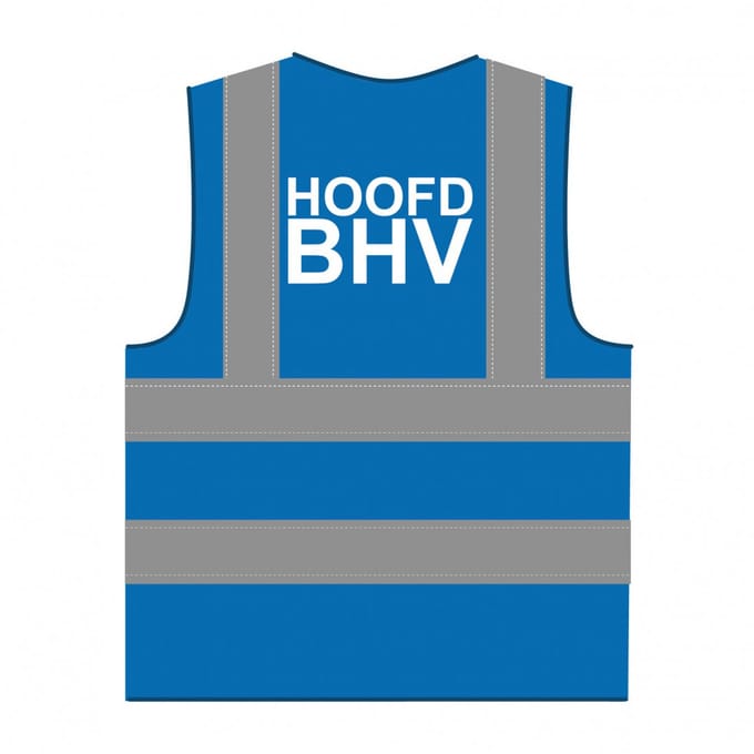 Hoofd BHV hesje RWS koningsblauw
