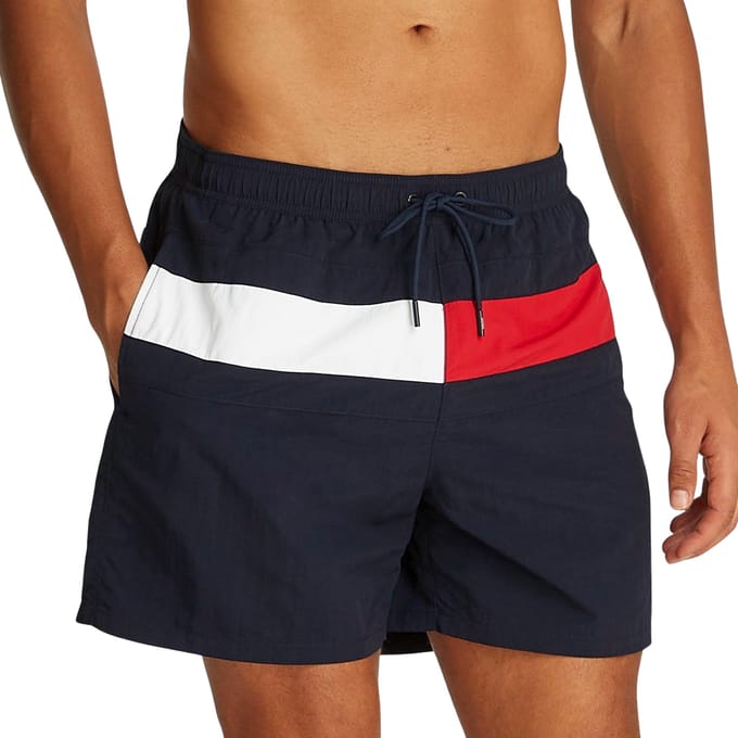 Short de bain Tommy Hilfiger Flag Medium Drawstring Hommes