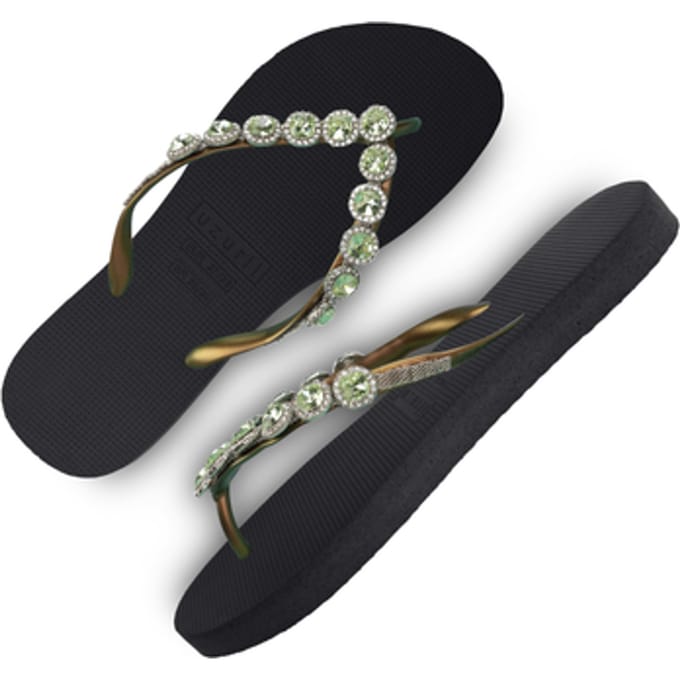 Uzurii Beatrix Teenslippers - Dames - Zwart - Maat 37/38