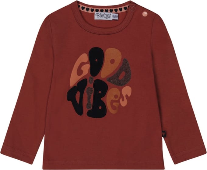 Dirkje good vibes pink t-shirt