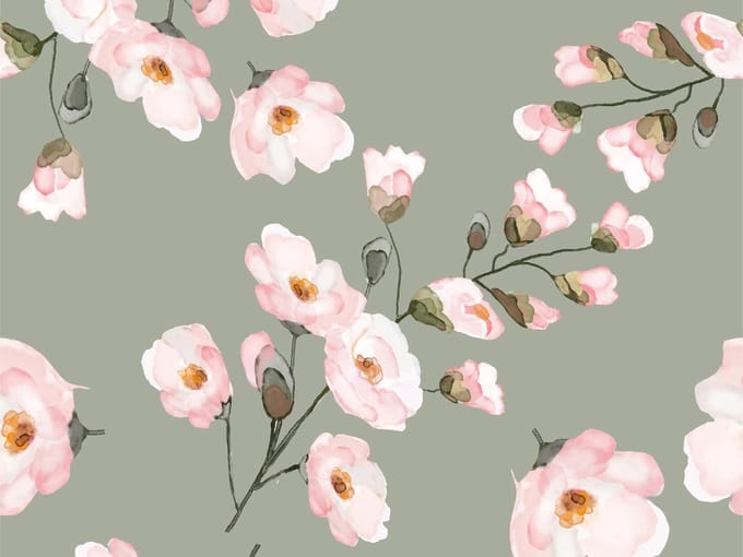 Vinyl | Vloerkleed vinyl | Blossom | 90x120 cm