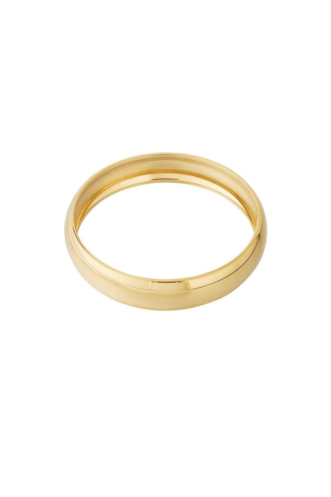 Minimalistische goudkleurige bangle armband
