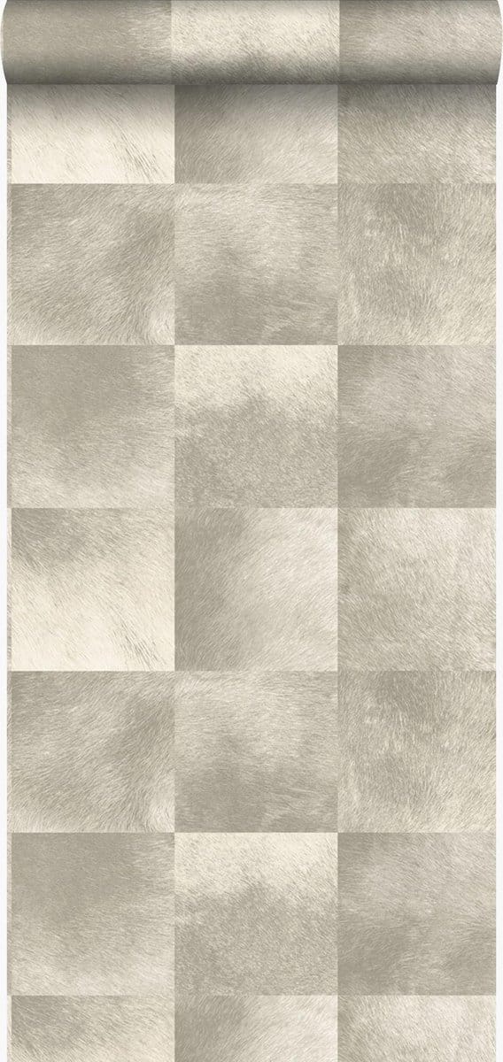 Origin Wallcoverings behang dierenhuid motief beige - 53 cm x 10.05 m - 347323
