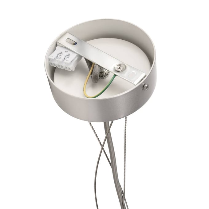 Deko-Light Menkar LED hanglamp, zilverkleurig, Ø 60 cm, CCT, omhoog/omlaag