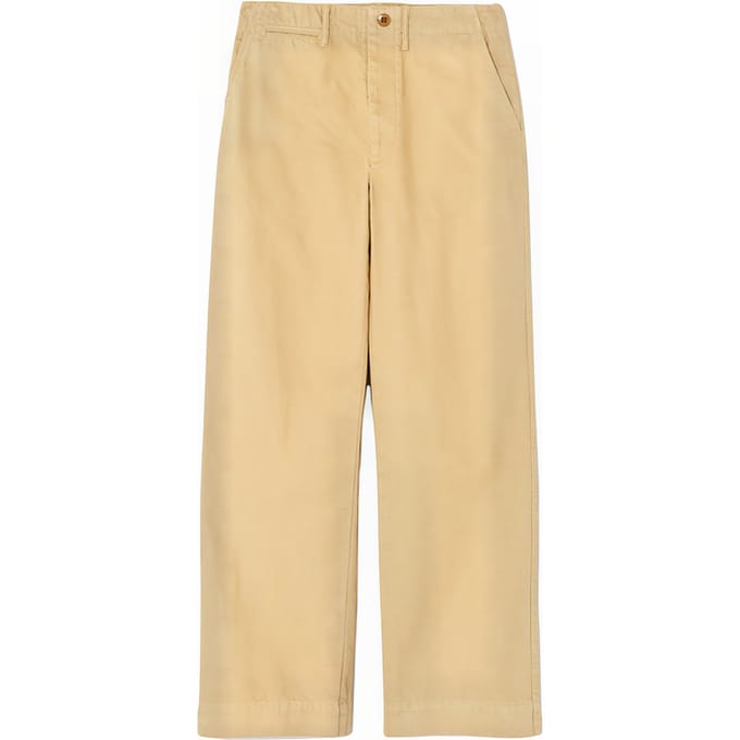 RE/DONE 90s Trouser Washed Khaki Taglia: 26 | Jeans straight fit Outlet | Donna | Marrone