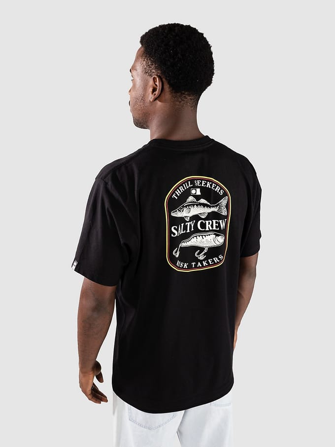 Salty Crew Baited Classic T-Shirt zwart