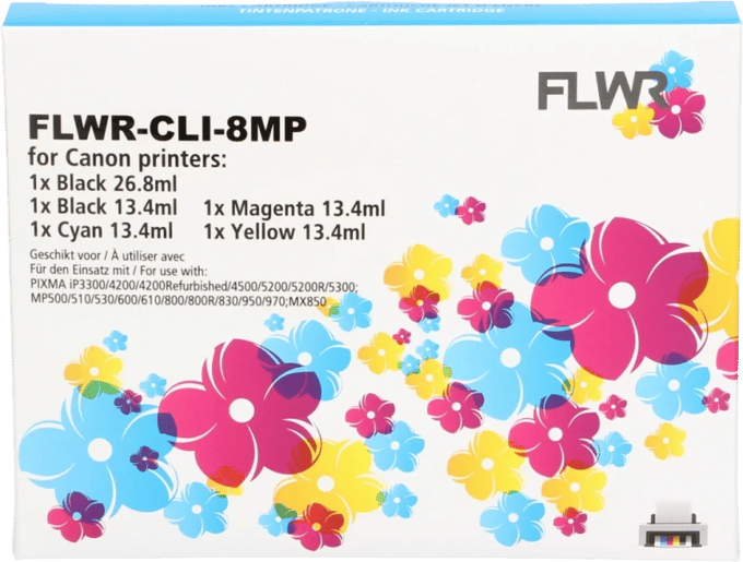 Huismerk - Inktcartridge / CLI-8 muiltiPack / Zwart en Kleur - geschikt voor Canon