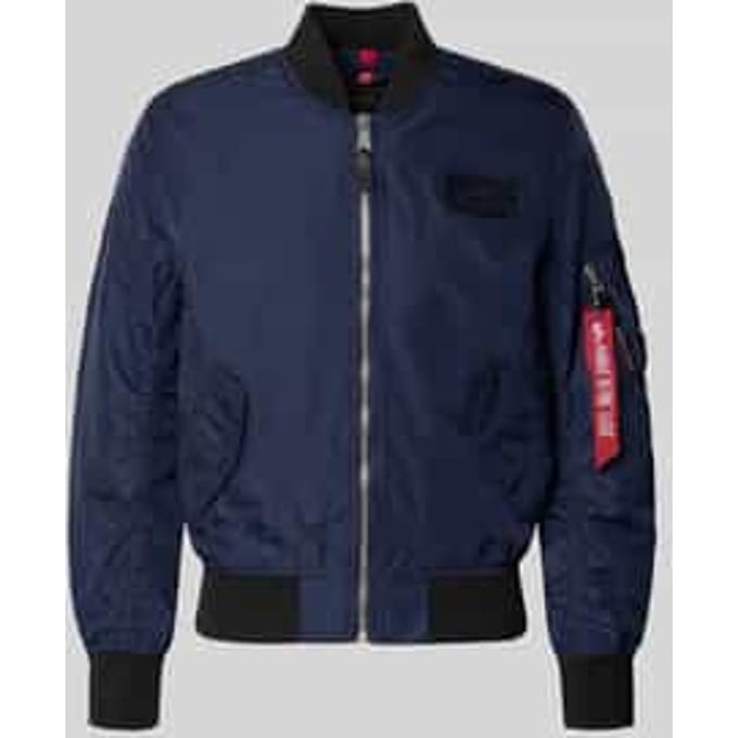 Regular fit bomberjack met Logopatch