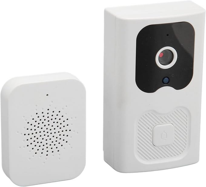 Slimme Draadloze Videodeurbel met WiFi, HD Beeld en Nachtzicht - Spraakfunctie
