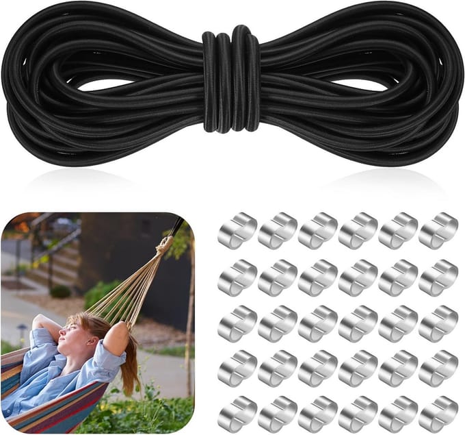 Elastisch Koord 8mm x 10m - Bungee Koord voor Aanhangerzeil en Camping
