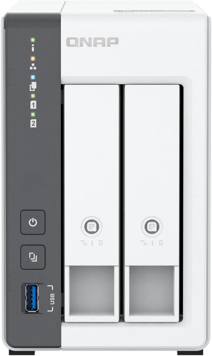 2-Bay ARM 4-Core 2GHz NAS met 4GB RAM en 2x SATA