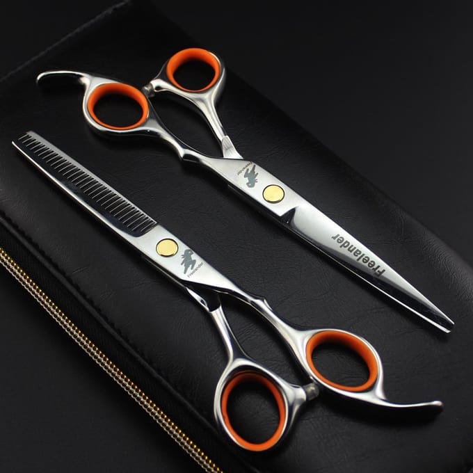 Professionele Kappersschaar Set 6 Inch – Knipschaar & Uitdunschaar - Coupeschaar