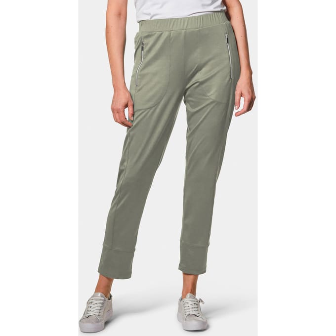 Jogpants - grijsgroen - Gr. 40 van Goldner Fashion