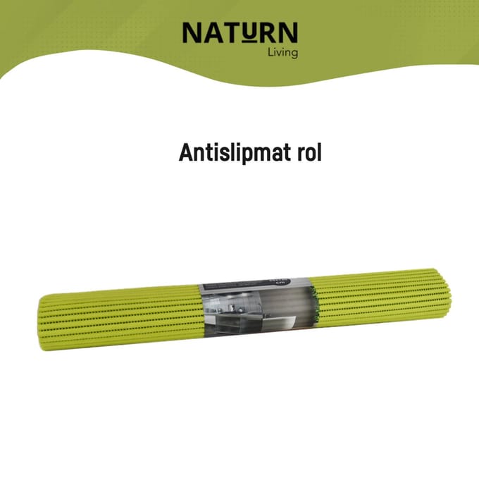 Extra stevige antislipmat op rol van Naturn Living™ | 150 x 65 cm | Multifunctionele antislipmatten | Groen