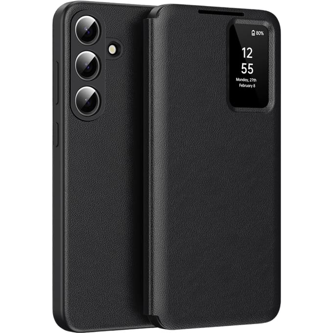 CaseBody Samsung Galaxy S26 Plus Smart Cover Zwart