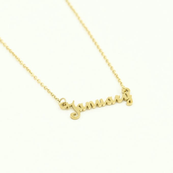 Ketting-maand januari goud