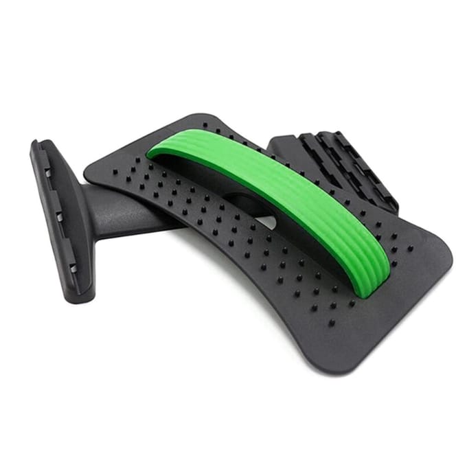 Rugstretcher Apparatuur Massager Magic Stretch Fitness Lendensteun Ontspan Wervelkolom groen