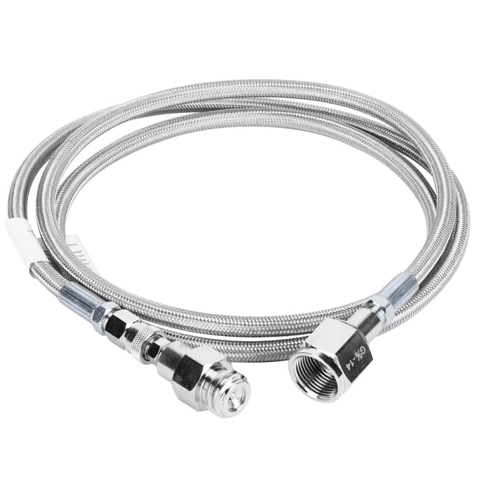G5/8?14 // TR21?4 CO2 Gasfles Externe Soda Slang Adapter Kit Soda Accessoire 1.8m