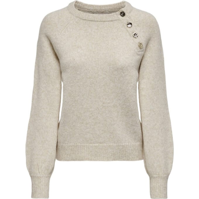 ONLY - ONLEMMA LS BUTTON ONECK KNT NOOS Dames Trui