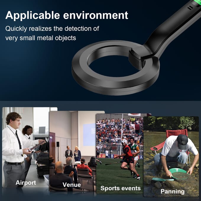 Détecteur de métaux portatif IP66, dispositif de positionnement de pièces de monnaie étanche, Portable, souterrain, sous-marin noir