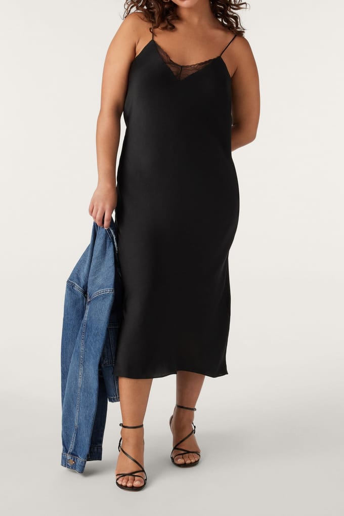 BA&SH Mid-length Dress Black Maat: M | Midi Jurken Outlet | Dames | Zwart