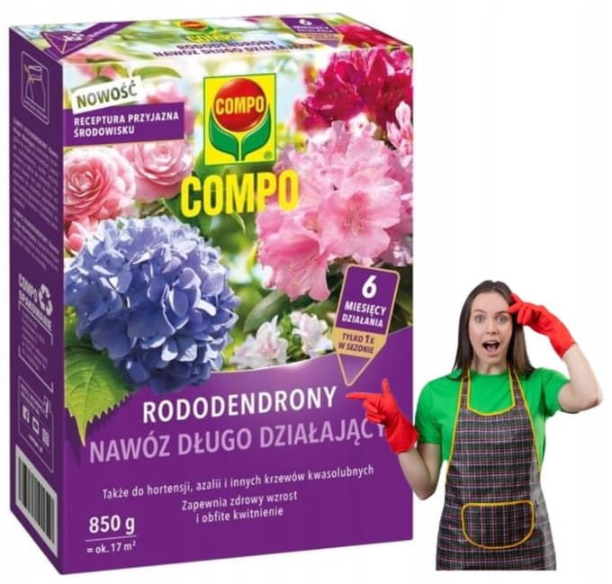 Compo - Rododendronmest - Langwerkend - 850g - Gezond en Weelderig Bloeiend
