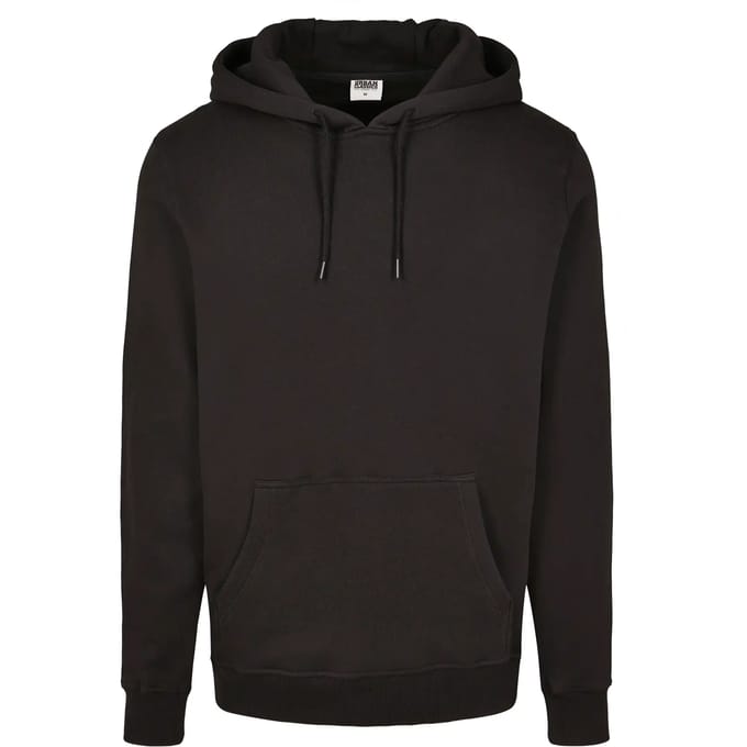 Urban Classics Organic Basic Hoody Heren Trui met capuchon - zwart - 3XL