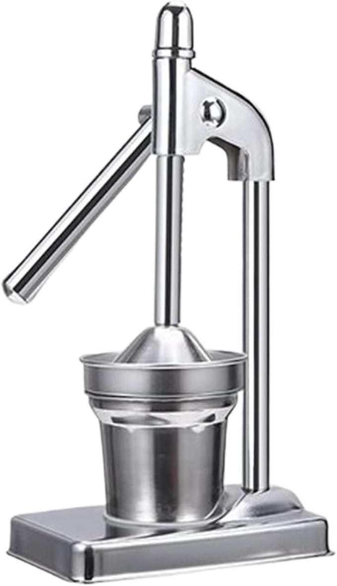 Citruspers Keuken - Handige Squeezer - Verse Sap Maken - Efficiënte Pulp Scheiding - 15.9 x 19.4 cm - Zilver