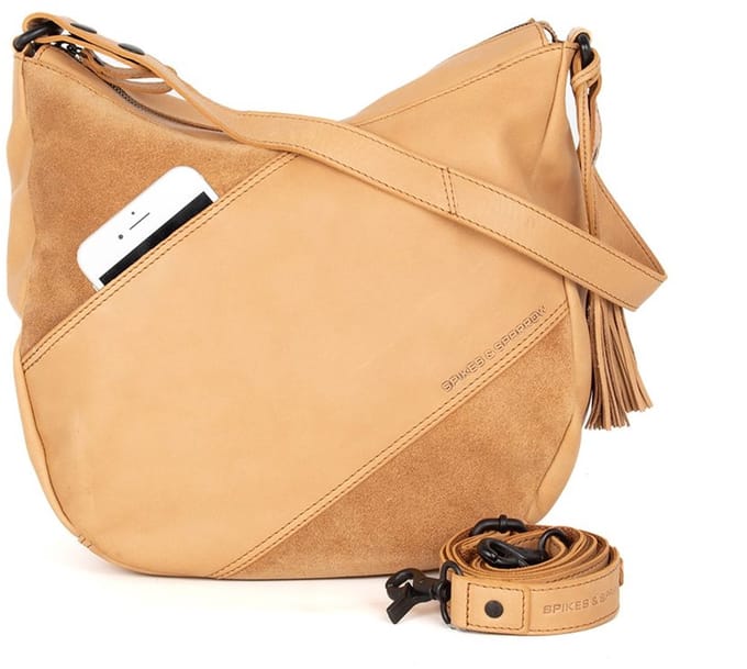 Leren Schouder / Crossbodytas - Natalia - Camel