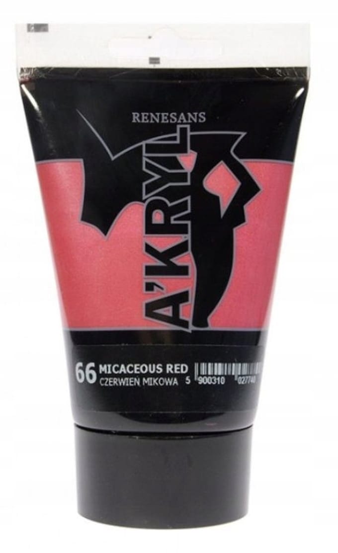 Renesans A'kryl Acrylverf 66 Mica Rood 100ml