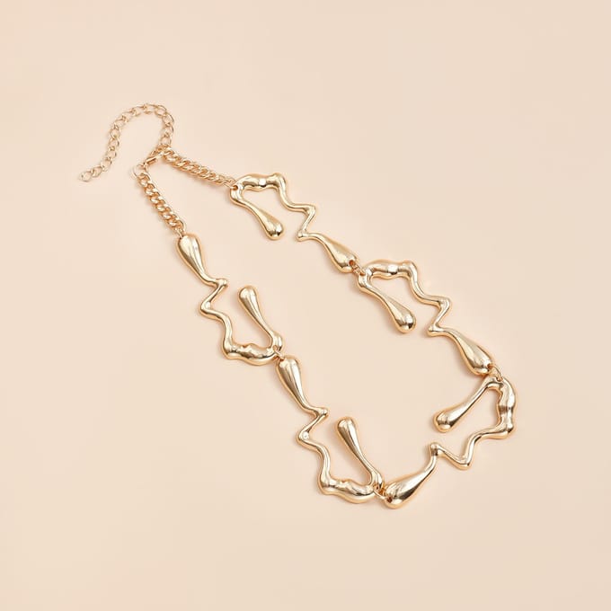 Dames Onregelmatige ketting licht luxe mode retro sleutelbeenketting ketting