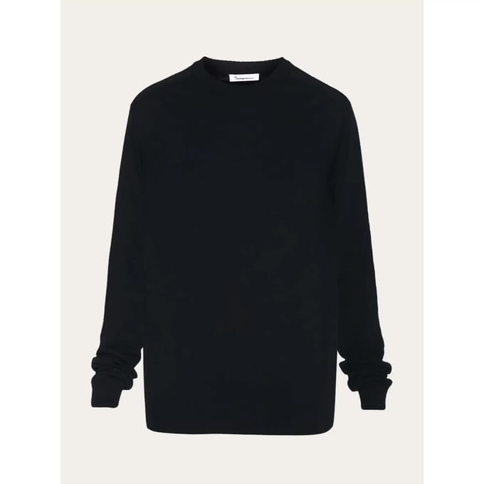 KnowledgeCotton Apparel Pullover Wol Navy - Maat XL - Heren - Pullovers