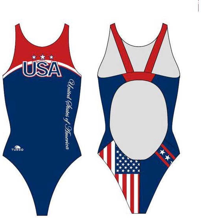 Turbo Usa 2012 Zwemkleding Blauw S Vrouw