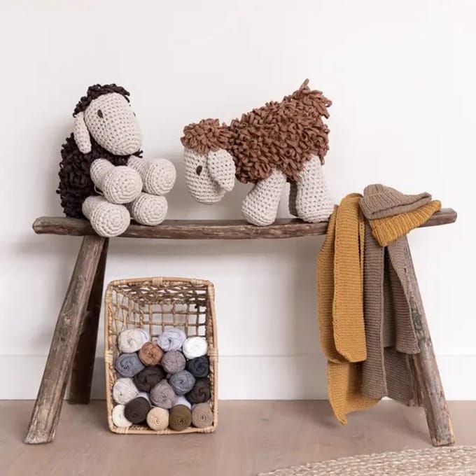 Hoooked - DIY Haakpakket Schaap Robby Tabaco Brown