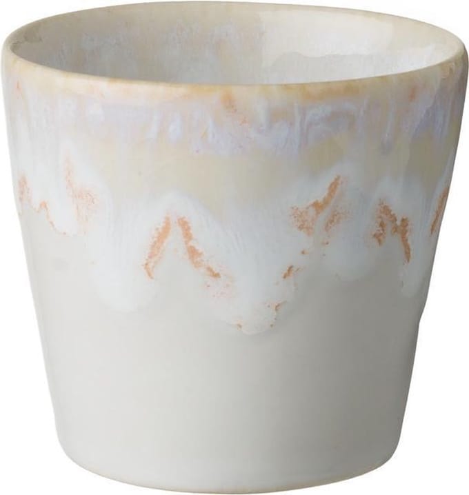 Grespresso lungo kopje wit met 'drip glazing', 1 stuk