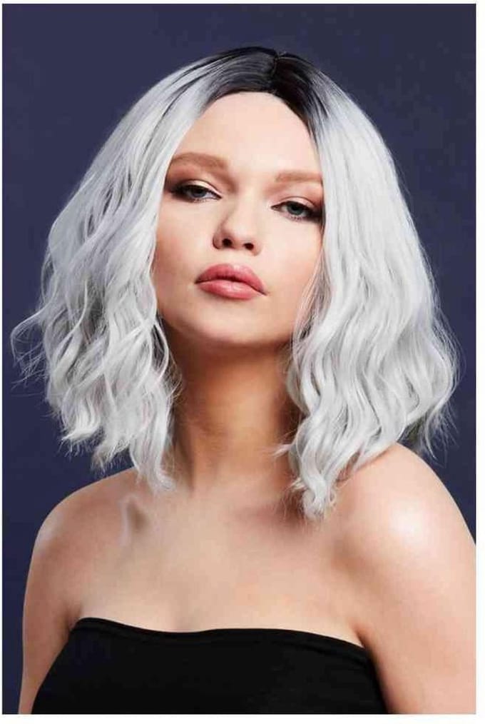 Fever - Cara Two Toned Blend Ice Silver Pruik - Zilverkleurig