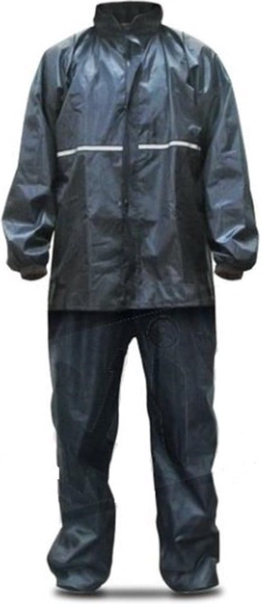 Regenpak MKX Blauw Basic + Reflectie - Maat XL