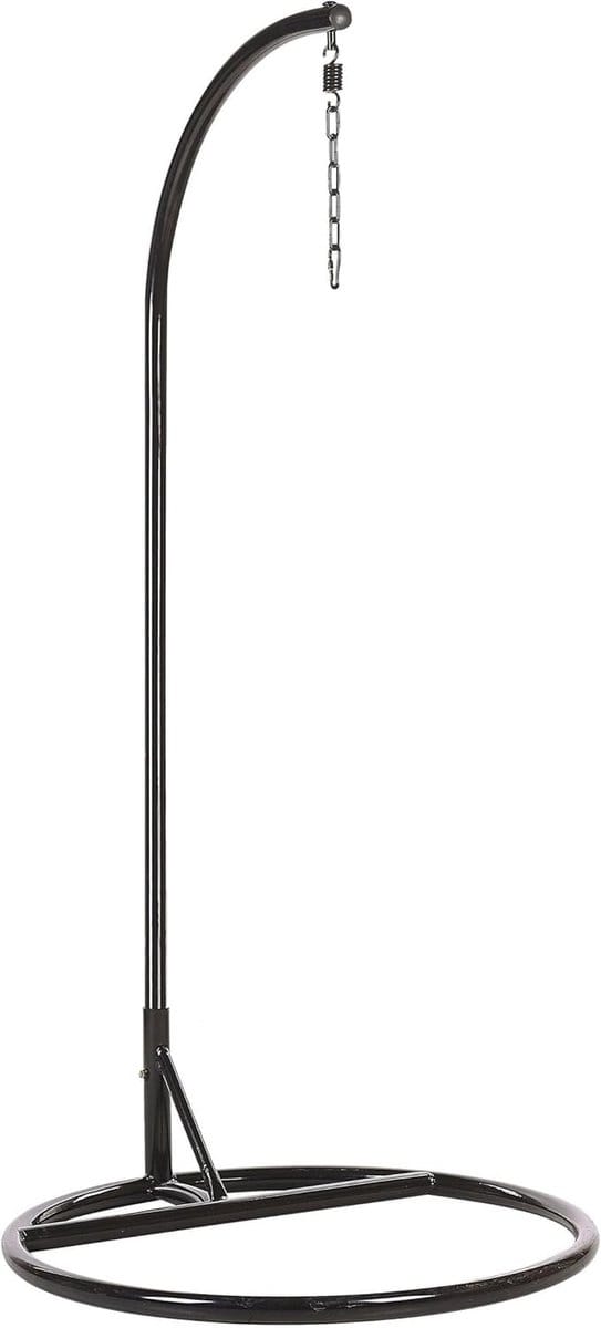 Zwarte Standaard voor Hangstoel - Robuust Stalen Frame met Poedercoating (200 cm)