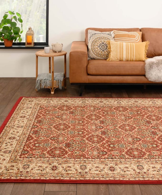 Perzisch tapijt - Mirage Royal rood/beige 80x150