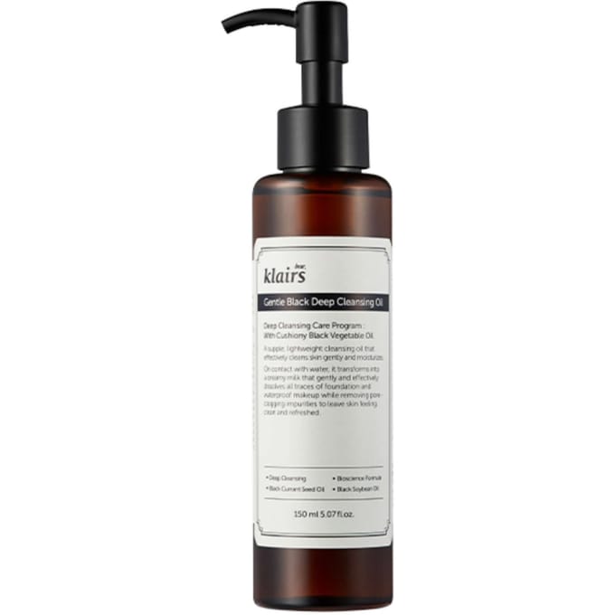 Dear, Klairs Gentle Black Deep Cleansing Oil 150ml - Voedende make-up remover