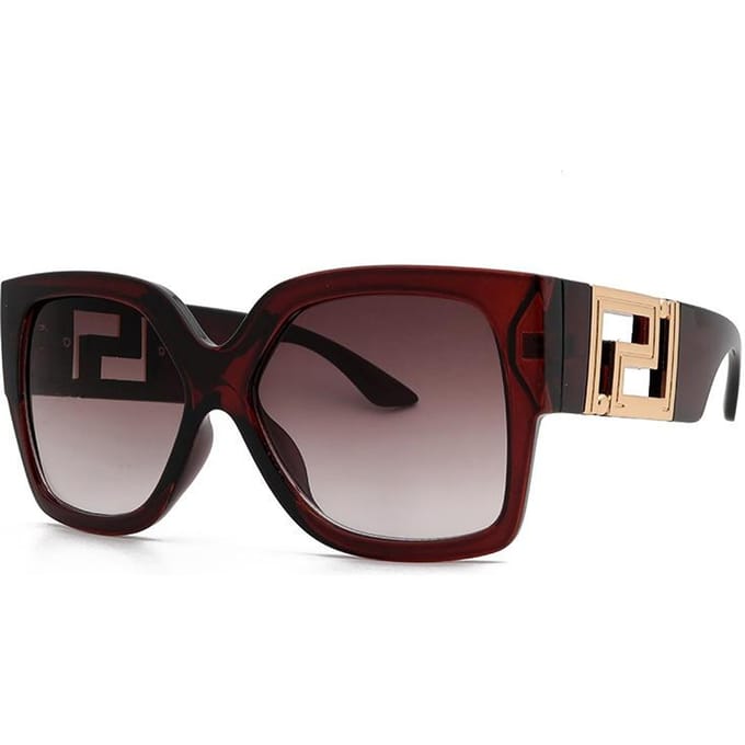 Mode grote frame vierkante zonnebril dames designer zonnebril