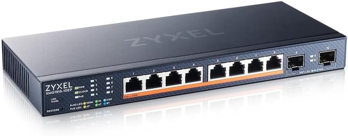 8-Port Multi-Gig 2.5G Switch - Cloud/Smart Managed Switch met PoE++ en 10G SFP+ Connectiviteit
