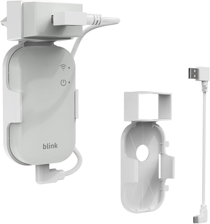 Wandhouder Camera - Bevestiging Module - Beveiliging Thuis - Inclusief Kabel - 5.5x2.4x11.4cm - Wit
