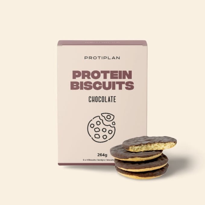 Protiplan - Protein Biscuits Chocolade - 24 x 11 g - Low carb cake - Eiwitrijk