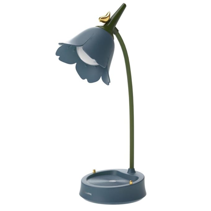 Lampe de bureau LED en forme de fleur, éclairage de chambre d'étudiant, lampe de lecture tactile, Protection des yeux, lampe multifonction, lampe de Table jaune