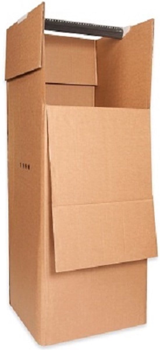 Garderobedoos-Kledingdoos inclusief roede - 102x50x50 2 stuks