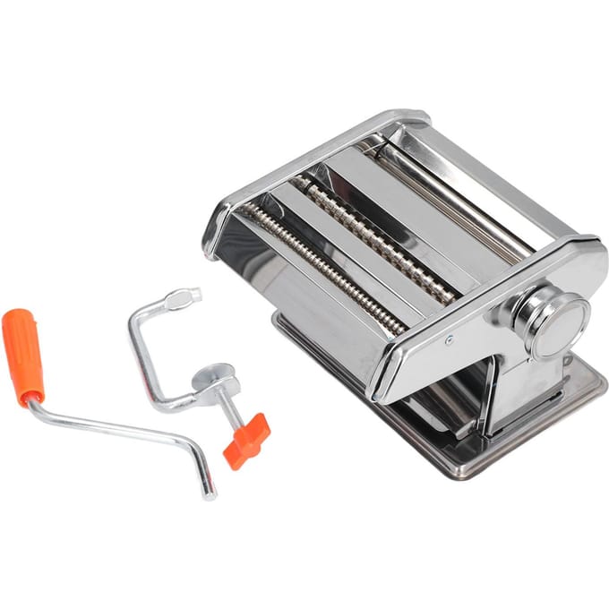 Machine à Pâtes Professionnelle Réglages Ajustables Lame Amovible Mini Machine à Nouilles Manuelle pour gray
