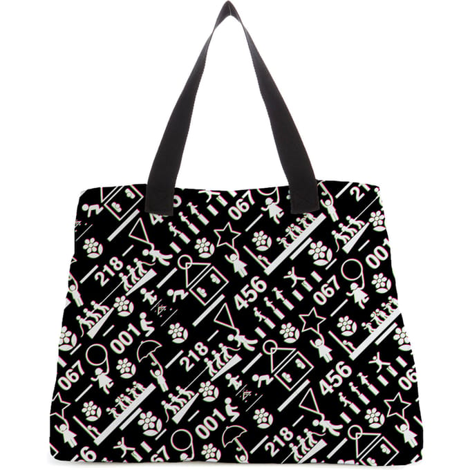 Squid Game Games Glitch Tote Bag
