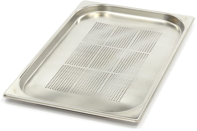 Gastronorm Bak - 1/1 GN - 2 cm Diep - RVS - Geperforeerd