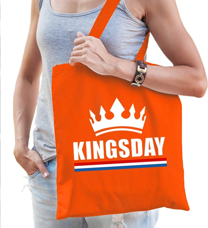 Oranje Kingsday tasje voor dames - Koningsdag accessoire